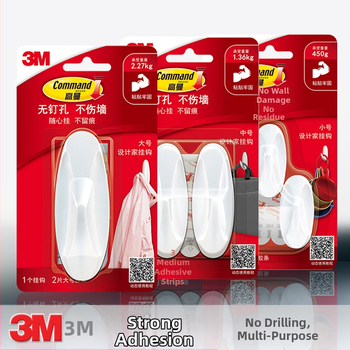3M Kuka bez tragova – plastična kuka za zid, jednokraki, ljepilo, moderni minimalistički dizajn