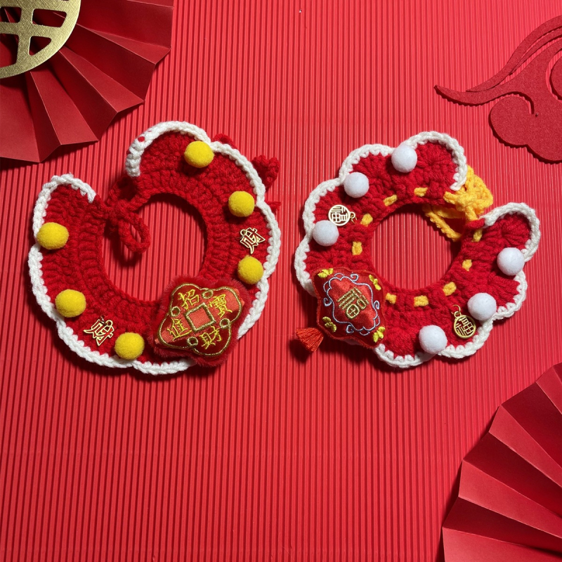 Šal-bib za kućne ljubimce — mačke i psi, poliester, uzorak s slovima, brend Also Pet and Happy, stil princeza-vjetar, za sve godišnja doba, pogodno za vjenčanja, rođendane, Dan zaljubljenih, Proljetni festival, Tanabata festival