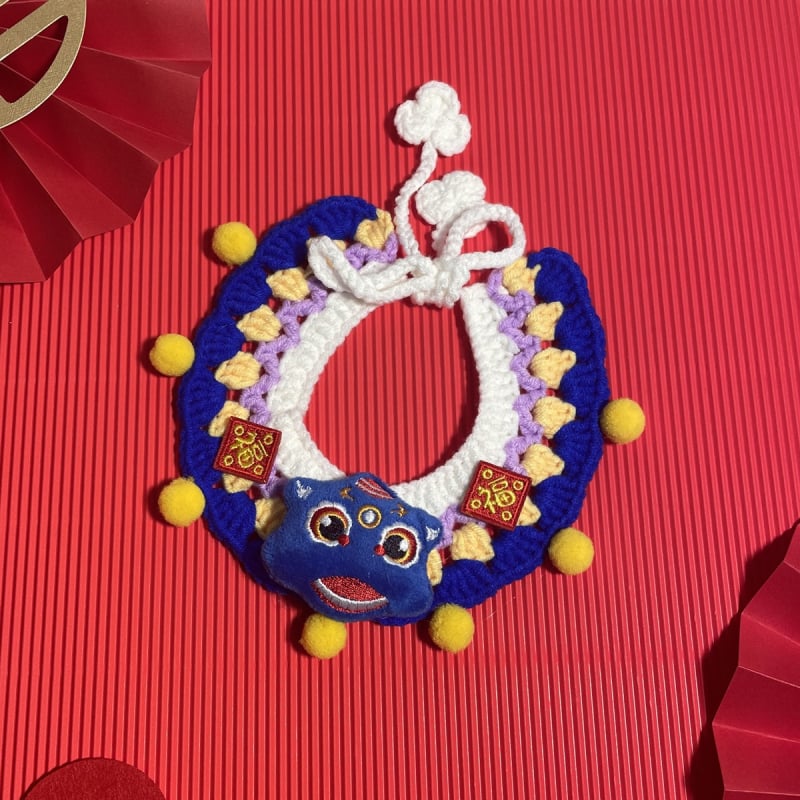 Šal-bib za kućne ljubimce — mačke i psi, poliester, uzorak s slovima, brend Also Pet and Happy, stil princeza-vjetar, za sve godišnja doba, pogodno za vjenčanja, rođendane, Dan zaljubljenih, Proljetni festival, Tanabata festival