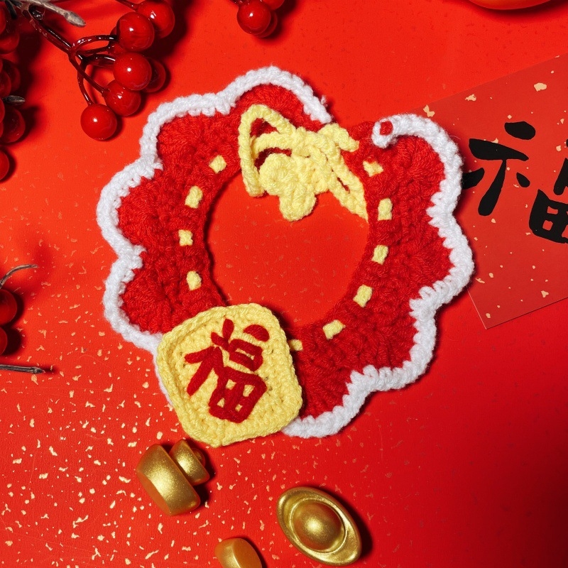 Šal-bib za kućne ljubimce — mačke i psi, poliester, uzorak s slovima, brend Also Pet and Happy, stil princeza-vjetar, za sve godišnja doba, pogodno za vjenčanja, rođendane, Dan zaljubljenih, Proljetni festival, Tanabata festival