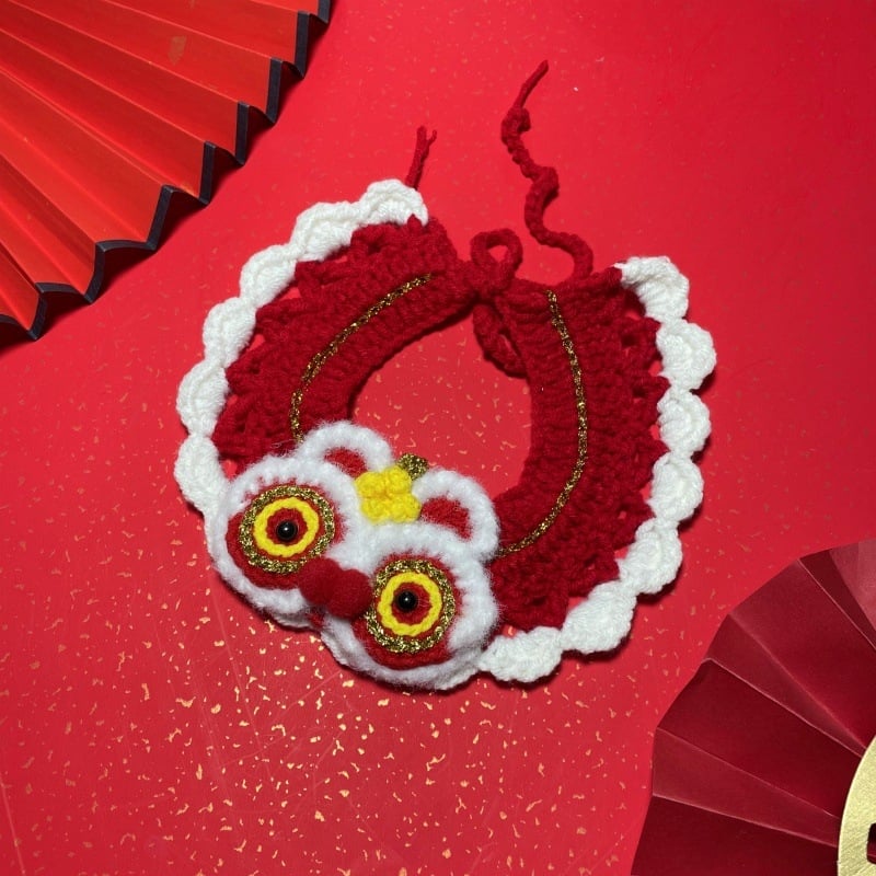 Šal-bib za kućne ljubimce — mačke i psi, poliester, uzorak s slovima, brend Also Pet and Happy, stil princeza-vjetar, za sve godišnja doba, pogodno za vjenčanja, rođendane, Dan zaljubljenih, Proljetni festival, Tanabata festival