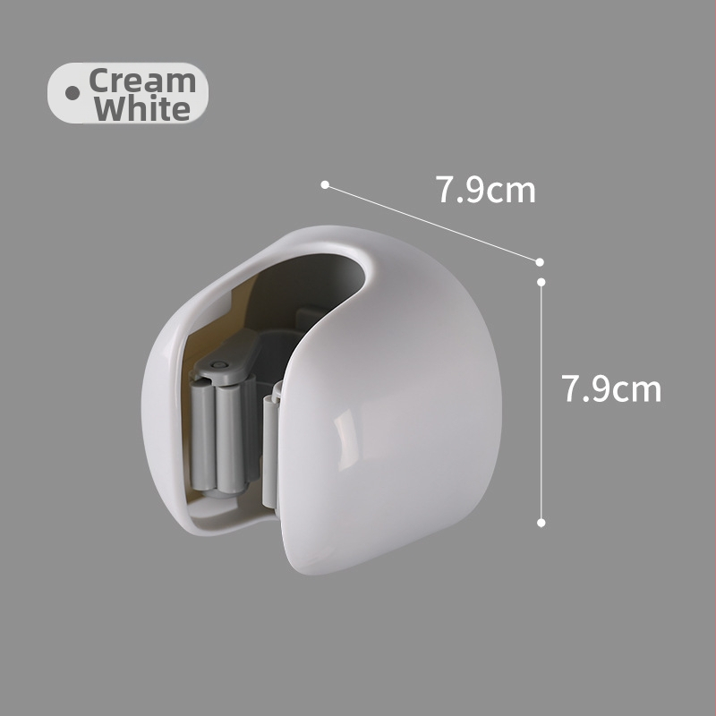 Sienas mopai un slotas turētājs bez urbumiem • ABS • svars 80 g • elektroplēšana • gaišs grezns stils