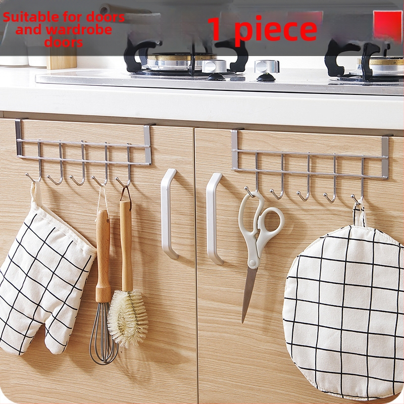 Roostevabast terasest kappide uste taga konks, klambri kinnitusega, 3 kg kandevõime, kaasaegne stiil