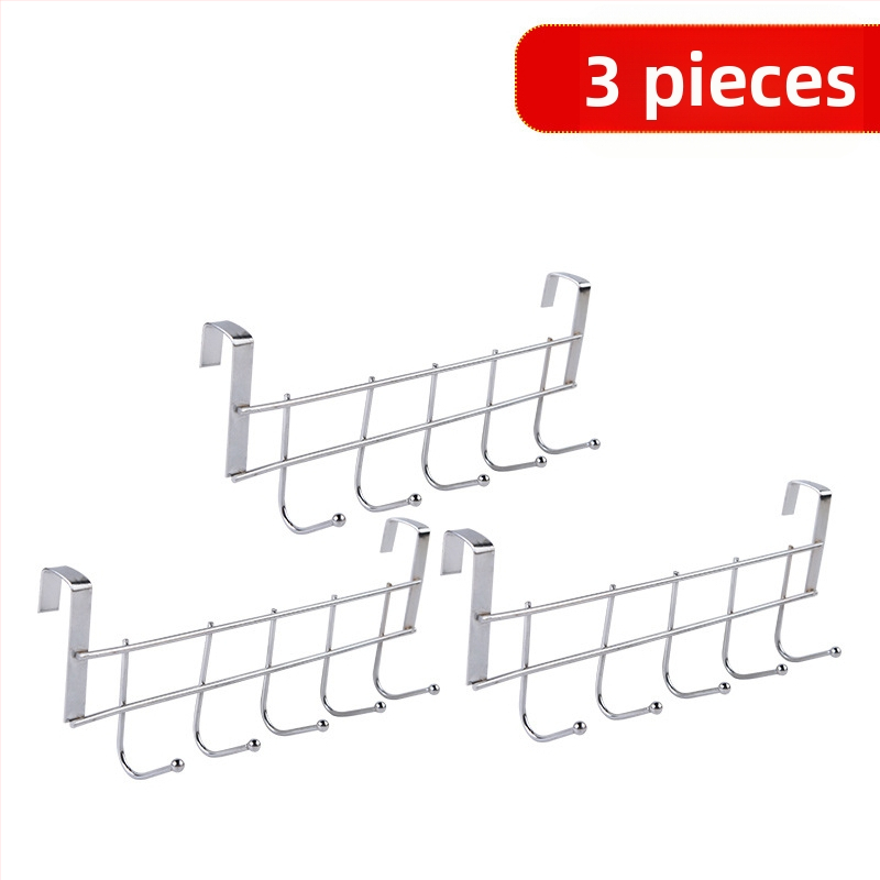 Roostevabast terasest kappide uste taga konks, klambri kinnitusega, 3 kg kandevõime, kaasaegne stiil