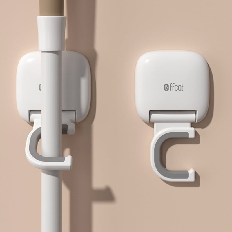 ABS materiāla sienas mopas turētājs, pulēta virsma, svars 0,5 kg, mūsdienīgs minimālisma stils