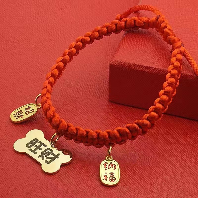 Ovratnik za kućne ljubimce od nehrđajućeg čelika, crtani stil, univerzalna upotreba