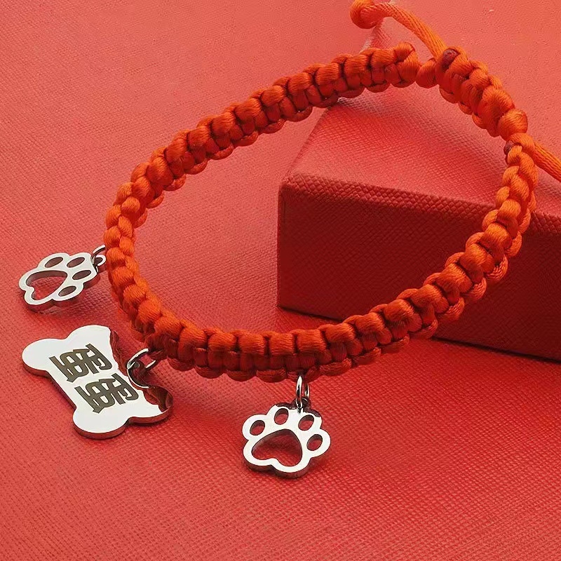 Ovratnik za kućne ljubimce od nehrđajućeg čelika, crtani stil, univerzalna upotreba