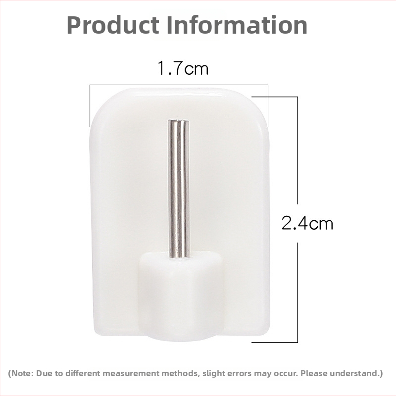 Chengguo plastová jednokoľová závesová háčik, samolepiaci nástenný držiak, moderný minimalistický štýl, nosnosť 1–3 kg, 1 kus