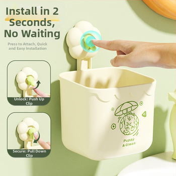 Sienas stiprināms PP plastmasas uzglabāšanas plaukts, modelis 6, uzglabāšanas funkcija, mūsdienīgs minimalistisks stils