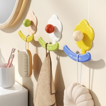 Līmes āķis virtuves un vannas istabai – ABS materiāls, 3 kg slodze, vienslāņa dizains