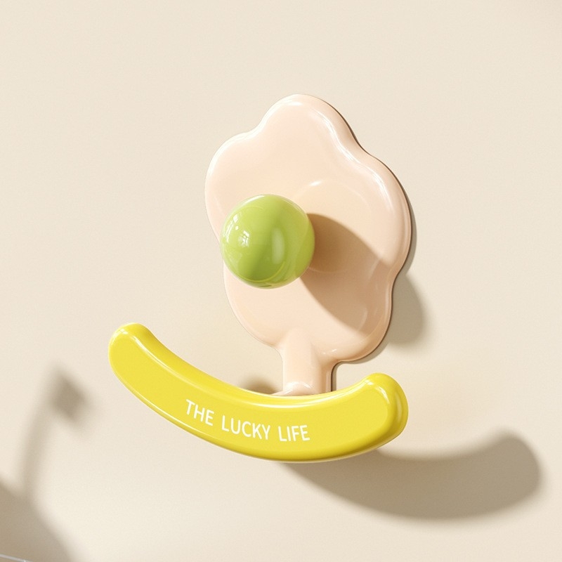 Līmes āķis virtuves un vannas istabai – ABS materiāls, 3 kg slodze, vienslāņa dizains