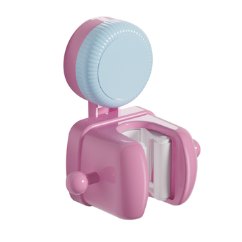 Държач за моп с вакуумна чашка, стенен монтаж без пробиване, пластмасов, 105 g, модерен минималистичен дизайн