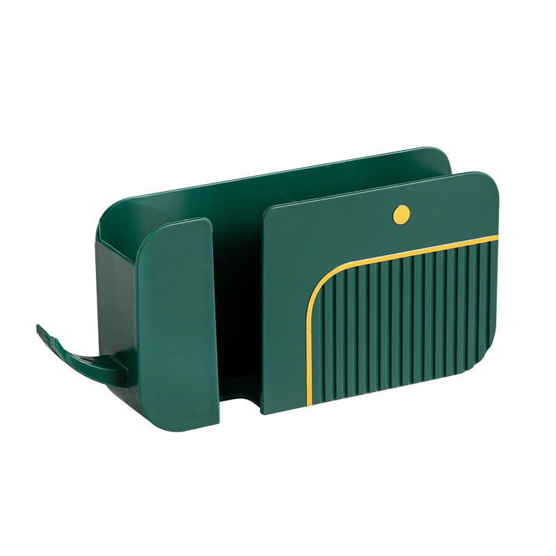 Telefona sienas uzglabāšanas plaukts — plastmasas, vidējais modelis, daudzfunkcionāla nakts plaukts pie sienas, bez uzstādīšanas un urbšanas