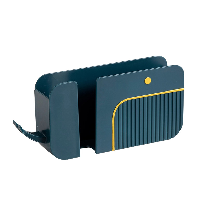 Telefona sienas uzglabāšanas plaukts — plastmasas, vidējais modelis, daudzfunkcionāla nakts plaukts pie sienas, bez uzstādīšanas un urbšanas