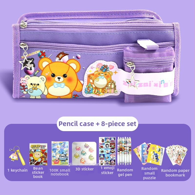 Платен пенал за моливи с тема Monkey King, детски стил, за момичета