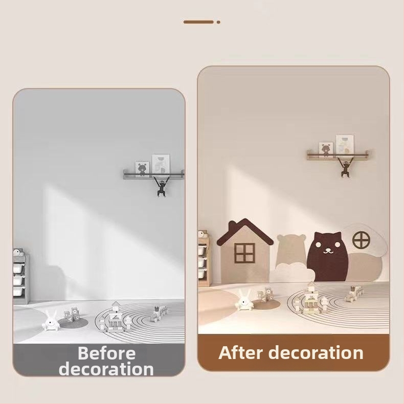 Sienas uzlīme - minimālists geometriskais raksts, 3D fona dekors