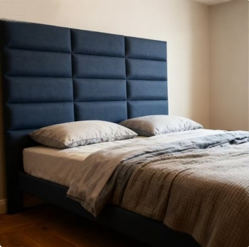 Ágy melletti rés kitöltő hosszú szalag, önadhéziós falpanel, testreszabható (Anyag: szövet · Stílus: modern minimalistikus · Mintázat: egységes)