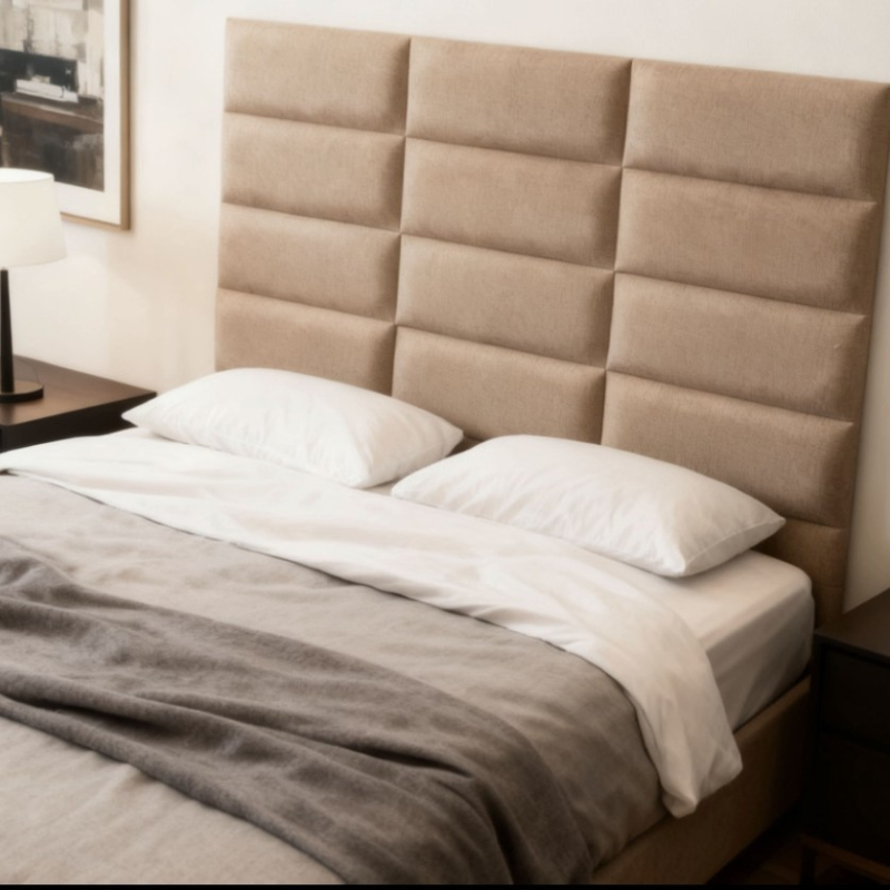 Ágy melletti rés kitöltő hosszú szalag, önadhéziós falpanel, testreszabható (Anyag: szövet · Stílus: modern minimalistikus · Mintázat: egységes)