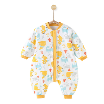 Hálózsák csecsemőknek, 1–3 éveseknek, állandó hőmérséklet, vastag pamut töltet, mesefigurás minta, téli használat