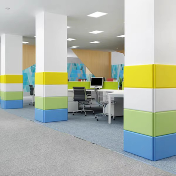 PVC falvédő párna edzőteremhez és beltéri terekhez, egyszerű, modern stílus, egyszínű mintázat, testre szabható, alkalmas nappalikba, hálószobákba és kereskedelmi helyiségekbe