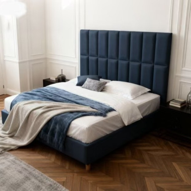 Дълга лента за запълване на пролуката между легло и стена — самозалепваща, подплатена платнена защита, модерен минималистичен стил, едноцветна, персонализираема (Материал: плат; Стил: модерен минимализъм; Шаблон: едноцветен; Персонализация: Да; Пространств