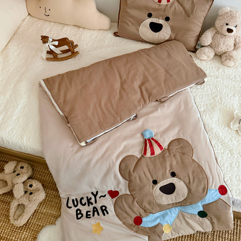 Карикатурно детско анти-кик одеяло, чист памук, 1,6–2 кг, пълнеж от влакна, стил карикатура