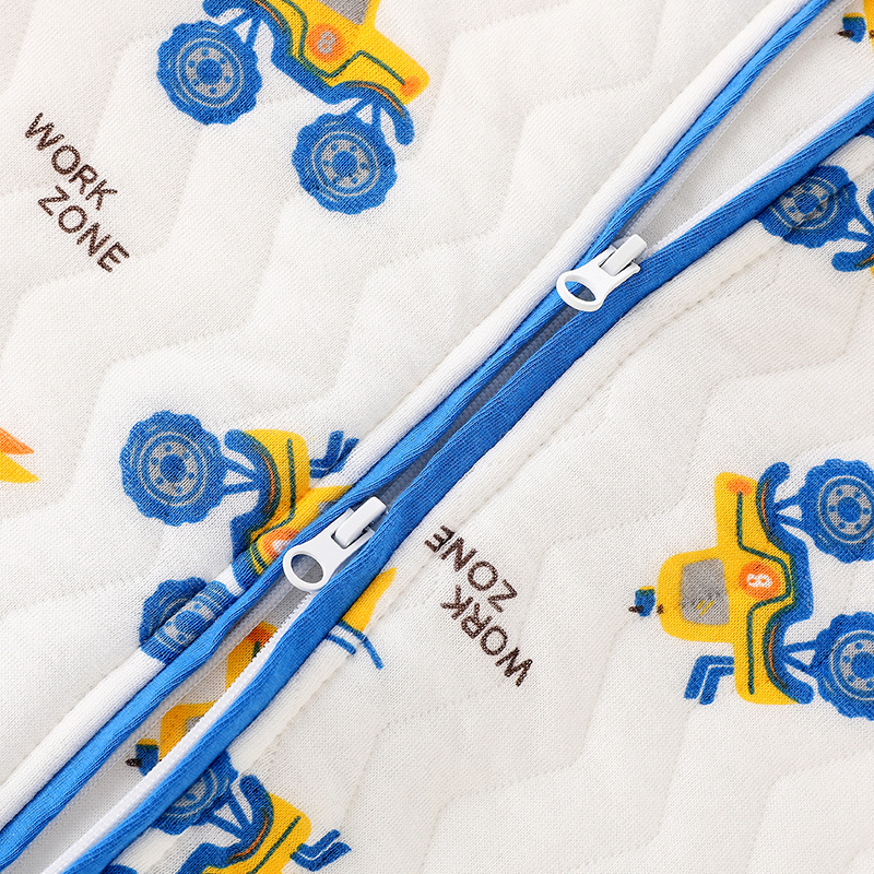 Sac de somn pentru bebeluși și copii mici, bumbac 95%+, umplutură din bumbac gol, mâneci detașabile, lavabil