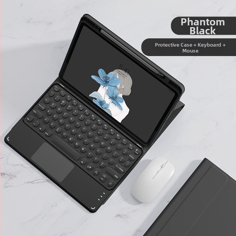 Obal na iPad s Bluetooth klávesnicou – integrované ochranné puzdro, magnetické pripútanie a priehradka na stylus