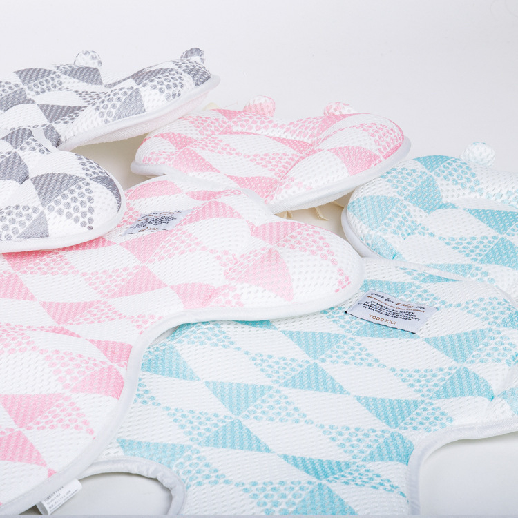 Covoraș pentru căruciorul bebelușului - design sandwich 3D respirabil, cu urechi de urs, strat dublu, poliester, pentru 1–2 ani, personalizabil