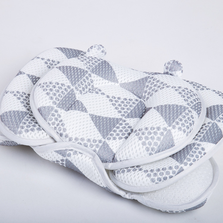 Covoraș pentru căruciorul bebelușului - design sandwich 3D respirabil, cu urechi de urs, strat dublu, poliester, pentru 1–2 ani, personalizabil