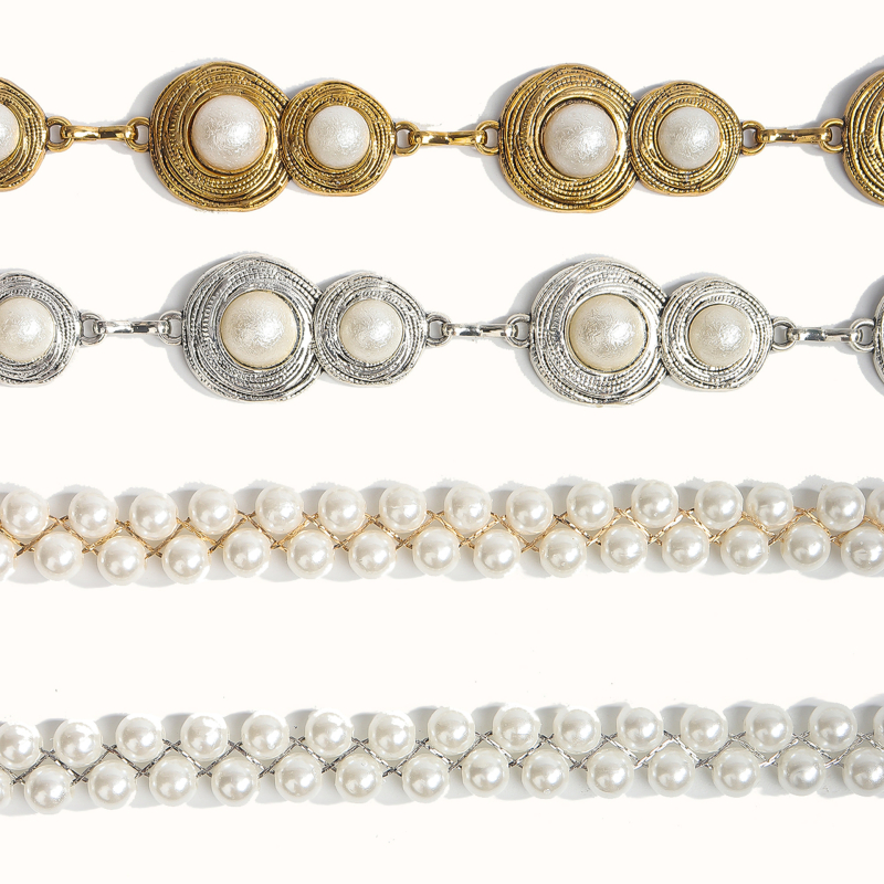 Lanț talie din metal, stil versatil, cu o singură buclă, pentru femei, toate sezoanele