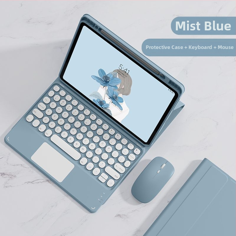 Integruotas apsauginis dėklas su Bluetooth klaviatūra iPad, magnetinis užraktas ir rašiklio skrynelė