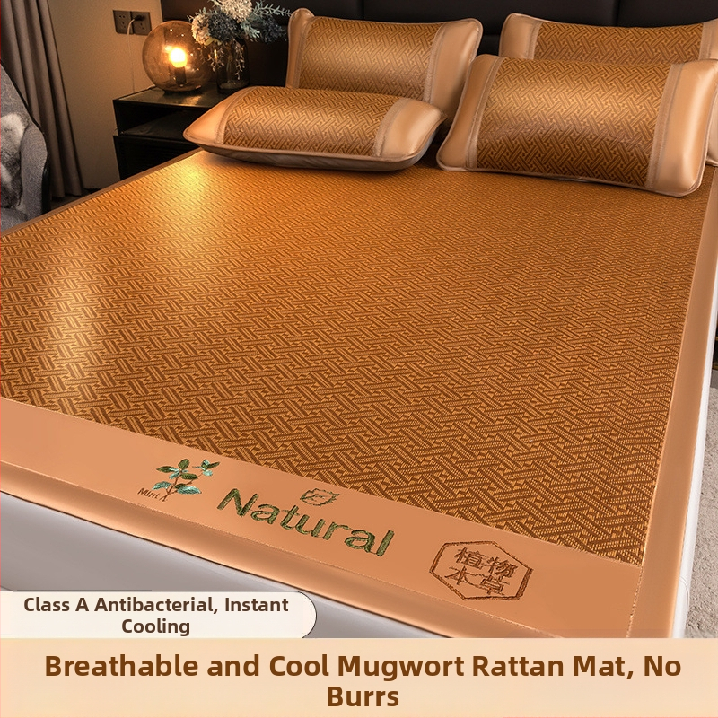 Sulankstomas ledinio šilko vėsinimo kilimėlis lovai, Jacquard pynimas, cheminė pluoštas