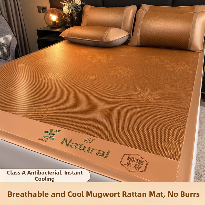 Sulankstomas ledinio šilko vėsinimo kilimėlis lovai, Jacquard pynimas, cheminė pluoštas