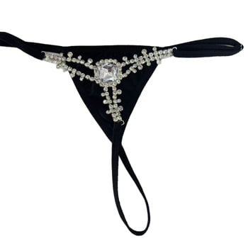 Strasszos négyszögletes testlánc, alacsony derék, női bikini testlánc, nyár 2025