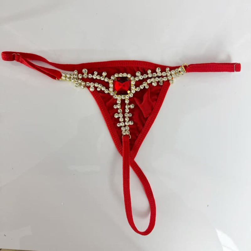 Strasszos négyszögletes testlánc, alacsony derék, női bikini testlánc, nyár 2025