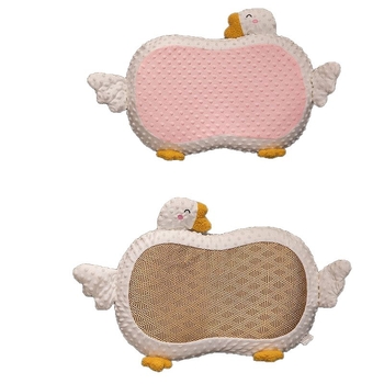 Luu kujuline mäluvahtpadi sünteetiliste kiudude kattega, kaela toeks ja kahekordseks kasutamiseks