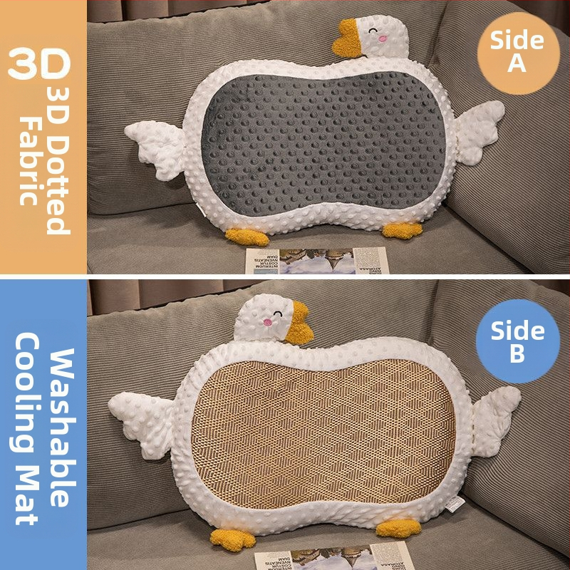 Luu kujuline mäluvahtpadi sünteetiliste kiudude kattega, kaela toeks ja kahekordseks kasutamiseks