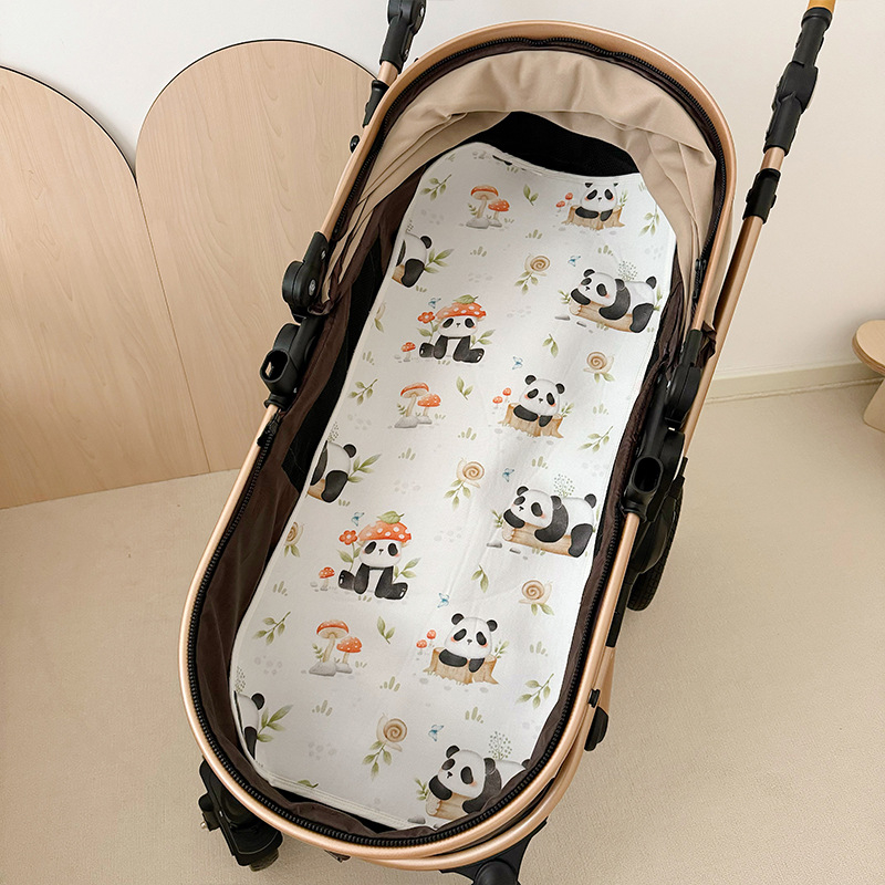 Bethmei covoraș pentru cărucior din fibre de bambus, respirabil pentru bebeluși 0-1 ani