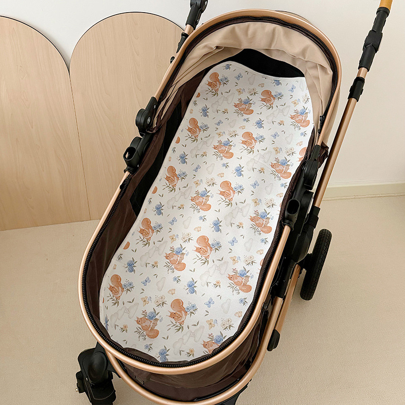 Bethmei covoraș pentru cărucior din fibre de bambus, respirabil pentru bebeluși 0-1 ani