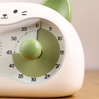 Ceas deșteptător pentru învățare cu timer vizual – Shiyu Home Furnishing, alimentare cu baterii, afișaj cu ace și cifre, stil desen animat