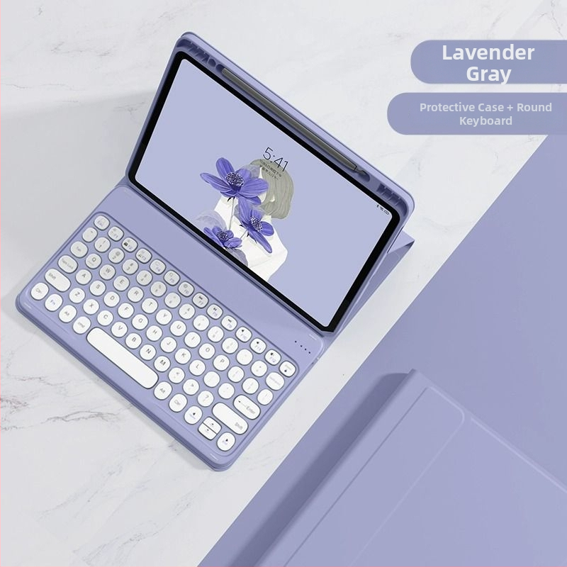 iPad Bluetooth klaviatūros apsauginis dėklas su magnetiniu tvirtinimu ir rašiklio skyriaus vieta