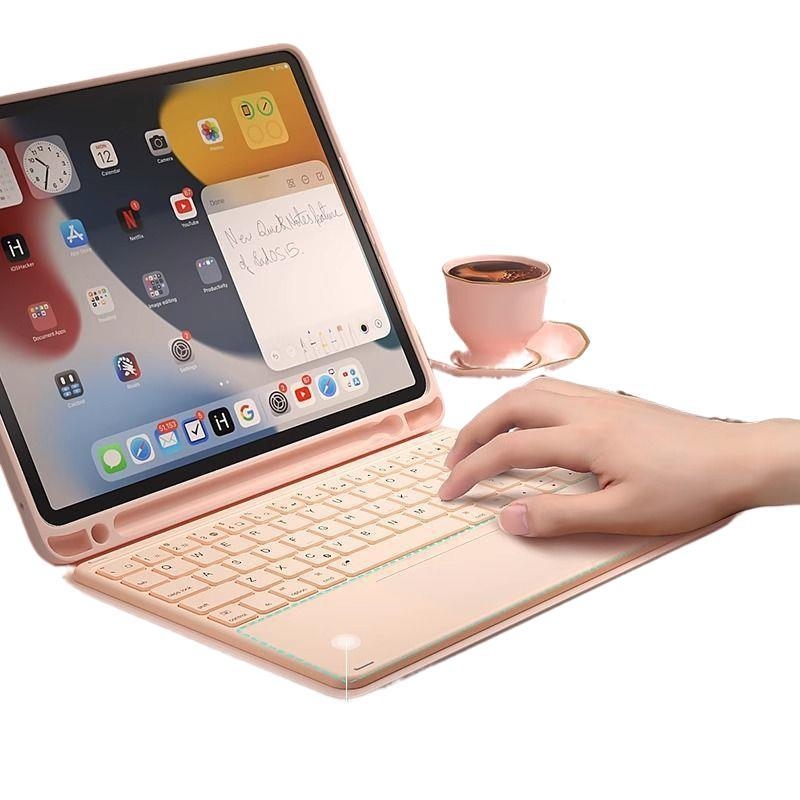 Apsauginis dėklas Apple iPad su integruota Bluetooth klaviatūra ir magnetiniu tvirtinimu, stiliaus skyriui