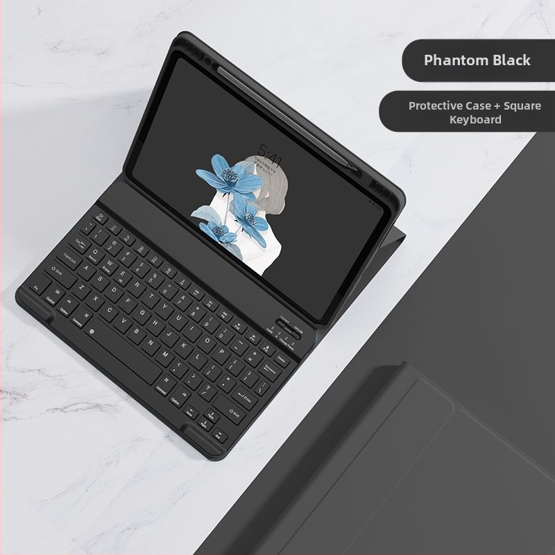 Integruotas apsauginės dėklas su Bluetooth klaviatūra iPad, magnetinis užsegimas, styliaus skyriaus, suderinamas su iPad mini 6, iPad Pro 11 ir iPad Air 4/5