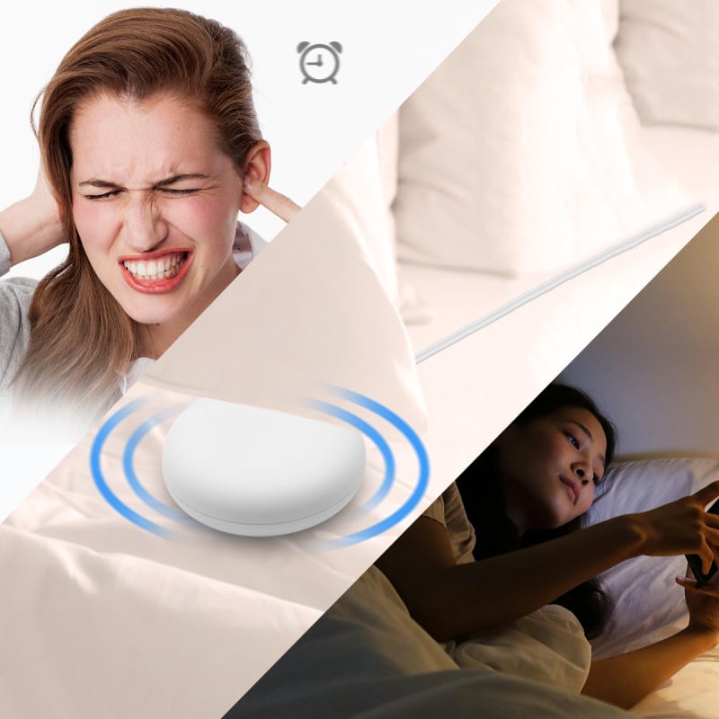 Alarmni sat s LED prikazom, vibra­juci budilnik s dvostrukim alarmima, kronograf (LED prikaz, vibracijski alarm, dva alarma, vanjsko napajanje)