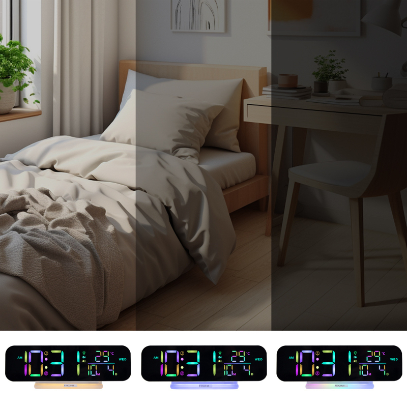 Alarmni sat s LED prikazom, vibra­juci budilnik s dvostrukim alarmima, kronograf (LED prikaz, vibracijski alarm, dva alarma, vanjsko napajanje)