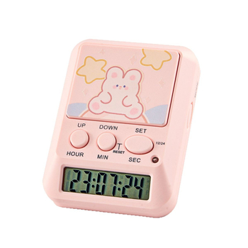 Digitalni kuhinjski timer s LED zaslonom i alarmom, pravokutnog oblika, napajanje baterijom, mogućnost tiskanja logotipa