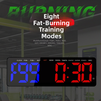 LED sportski timer s velikim zaslonom od 16 inča za trening u teretani, višenamjenski tajmer
