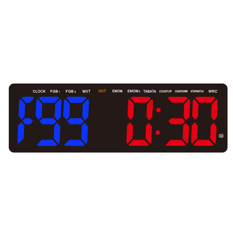 LED sportski timer s velikim zaslonom od 16 inča za trening u teretani, višenamjenski tajmer
