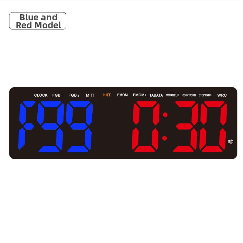 LED sportski timer s velikim zaslonom od 16 inča za trening u teretani, višenamjenski tajmer